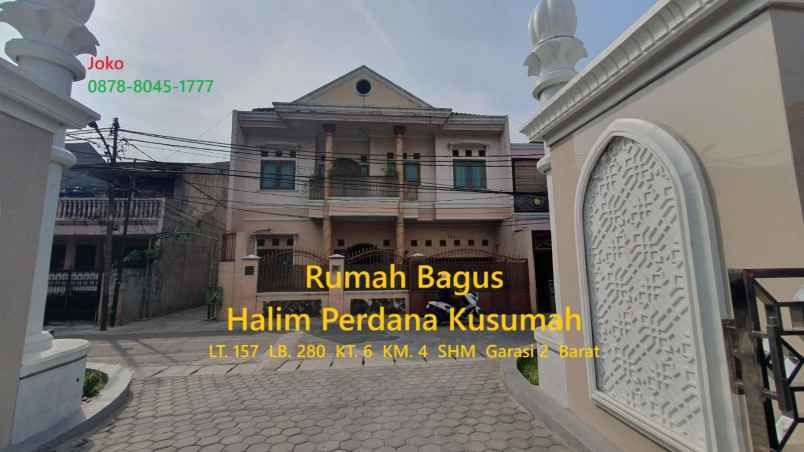 dijual rumah halim perdana kusumah