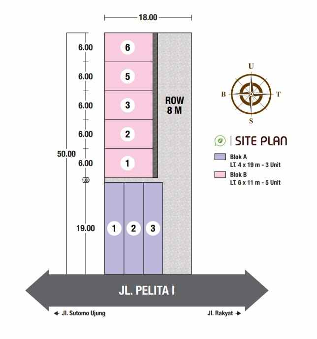 dijual rumah jalan pelita 1 sutomo