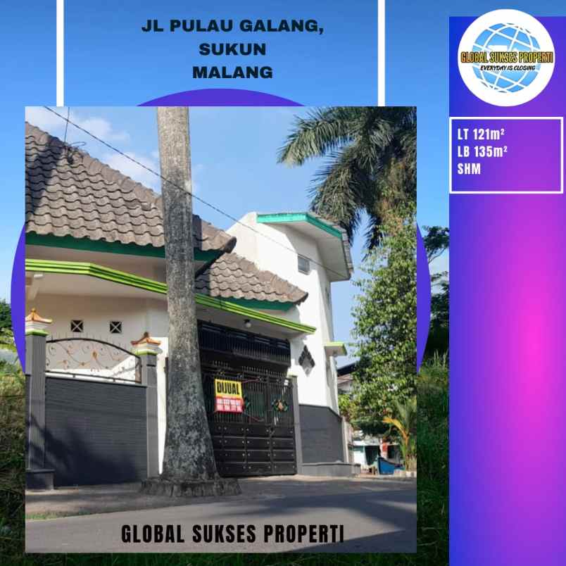 dijual rumah jalan pulau galang