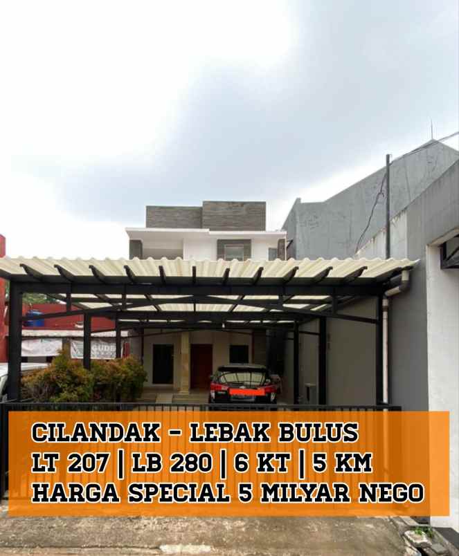 dijual rumah jalan raya cilandak