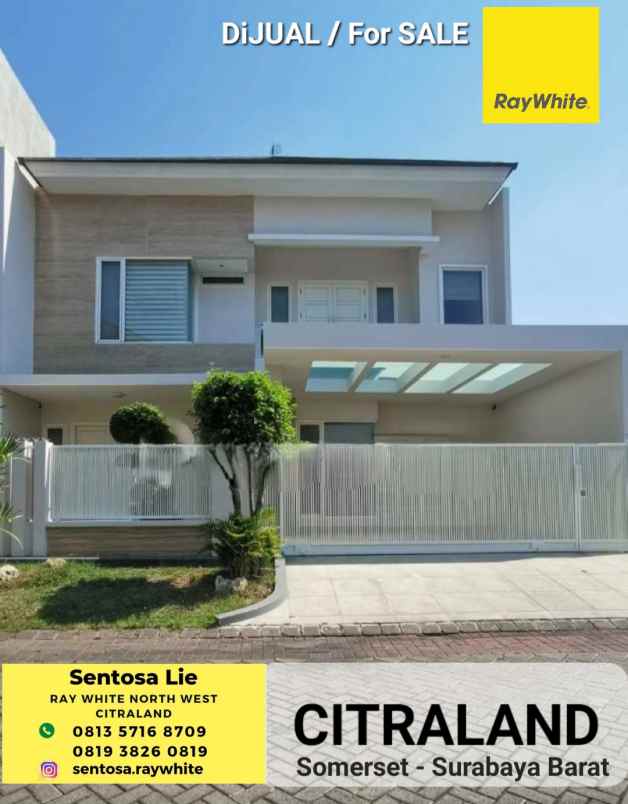 dijual rumah jalan somerset