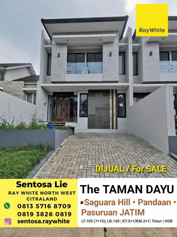 dijual rumah jalan taman dayu