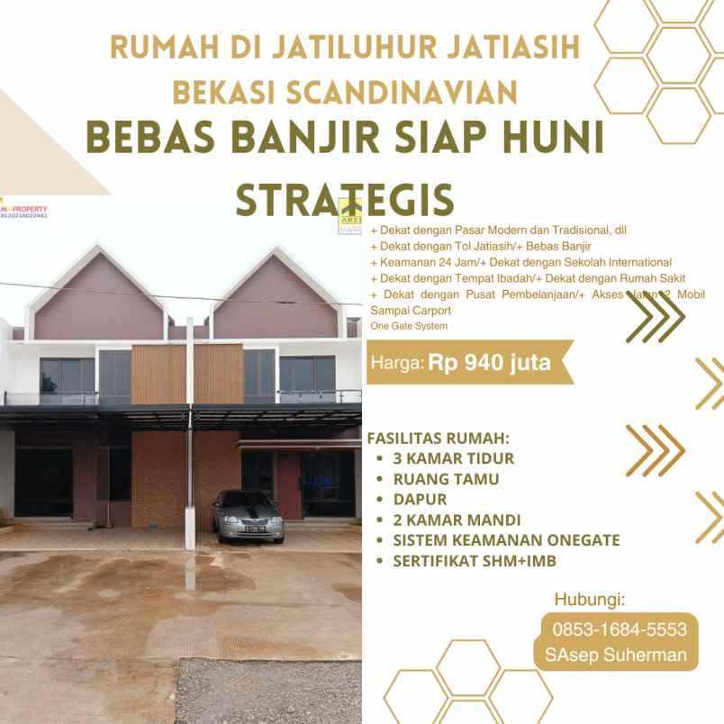 dijual rumah jatiluhur jati asih bekasi