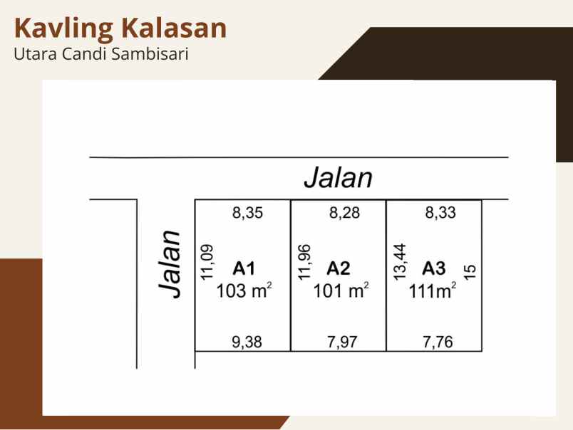 dijual rumah jl candi sambisari