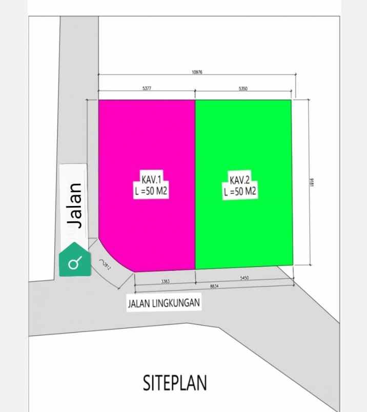 dijual rumah jl kp baru ciracas jakarta