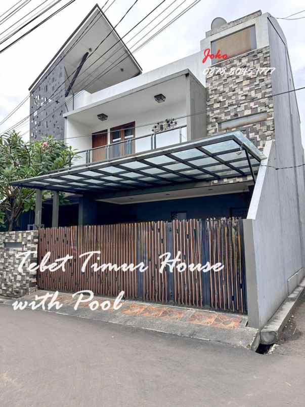 dijual rumah jl tebet timur