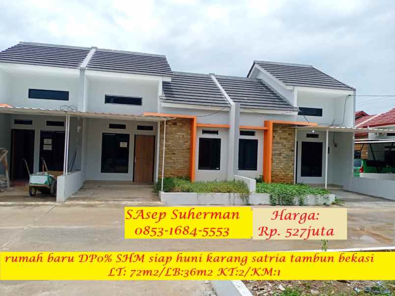 dijual rumah karangsatria tambun utara