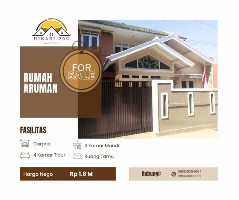 dijual rumah kel cibabat kec cimahi