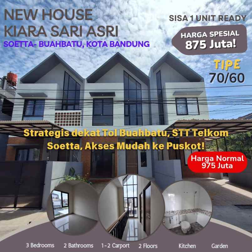 dijual rumah kiarasari asri