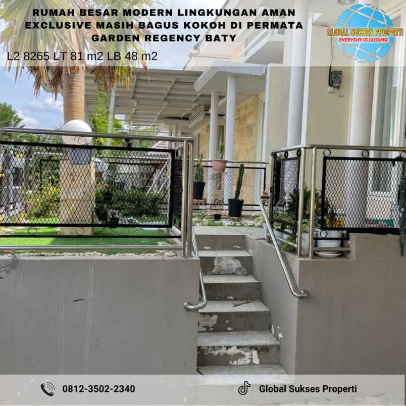 dijual rumah permata garden regency