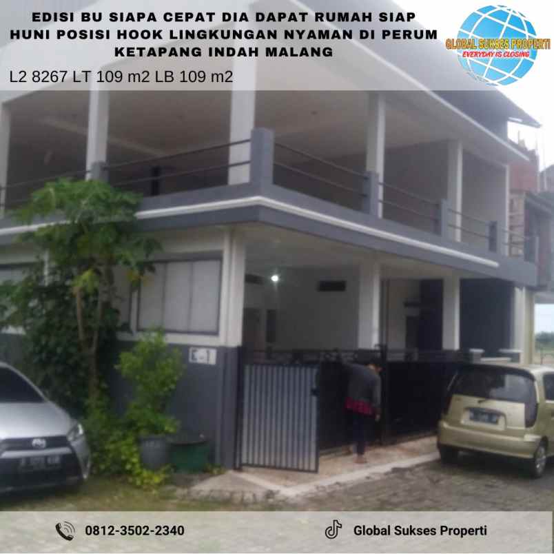 dijual rumah perumahan ketapang indah