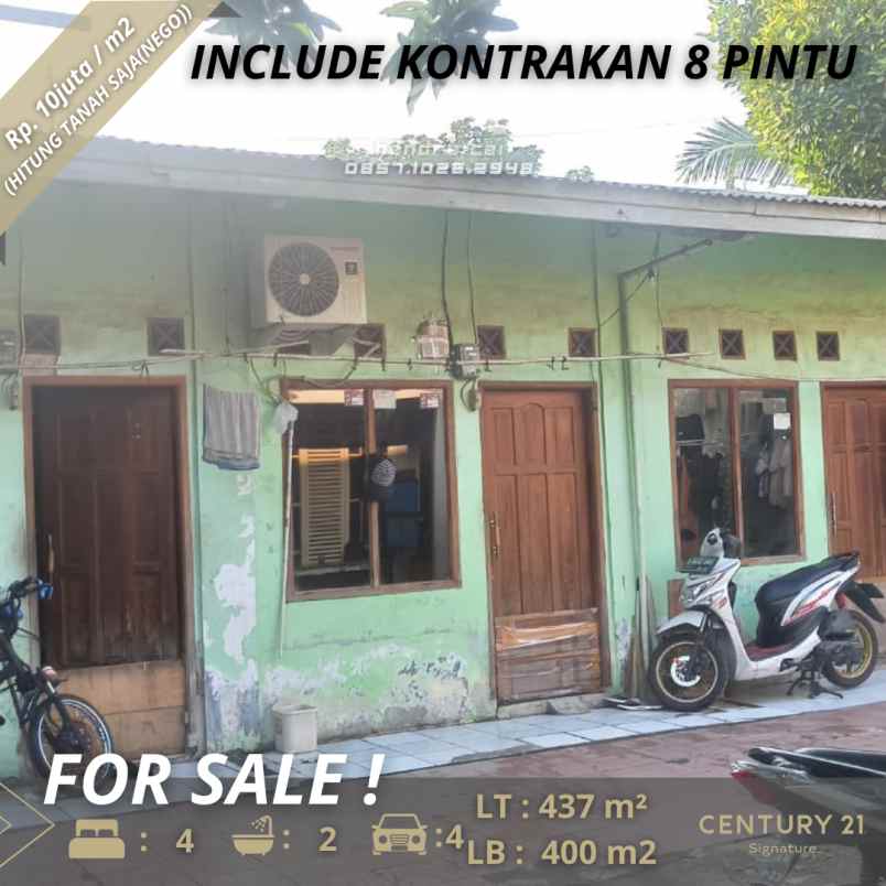 dijual rumah pondok betung