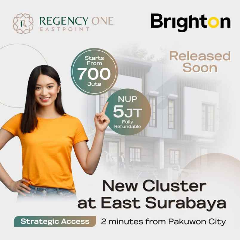 dijual rumah regency one east point