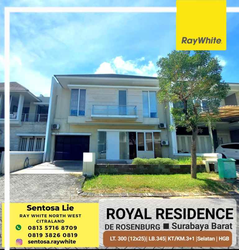 dijual rumah royal residence