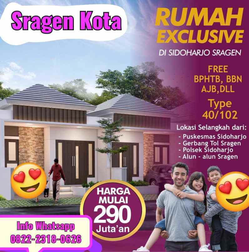 dijual rumah sidoharjo sragen