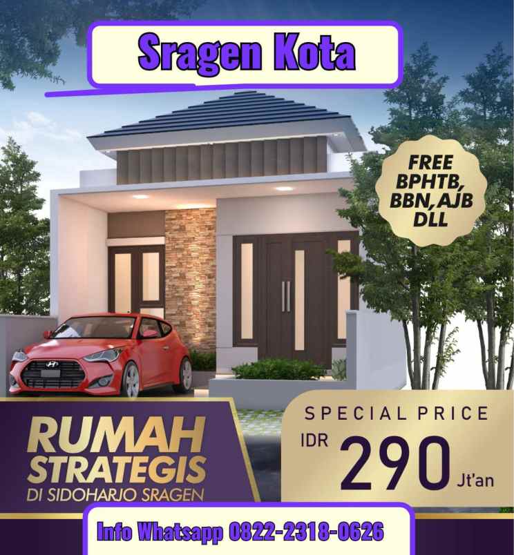 dijual rumah sidoharjo sragen