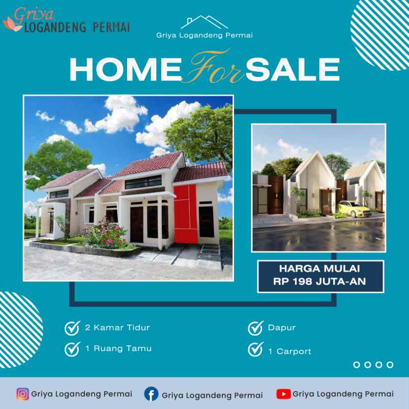 dijual rumah strategis dan bernilai investasi