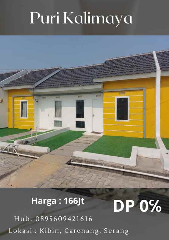 dijual rumah subsidi puri kalimaya