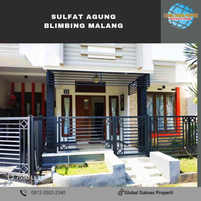 dijual rumah sulfat agung