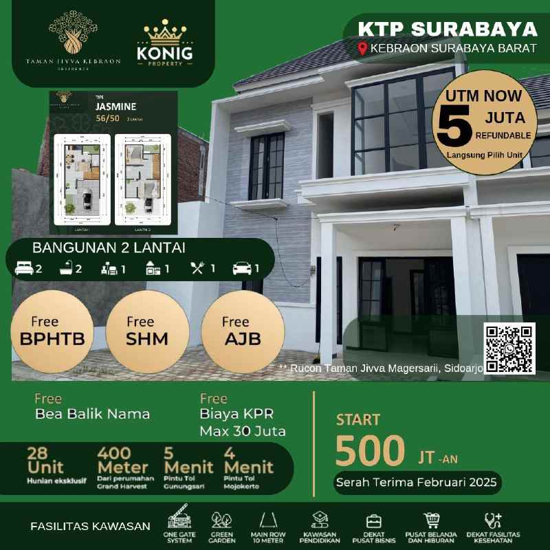 dijual rumah taman jivva kebraon