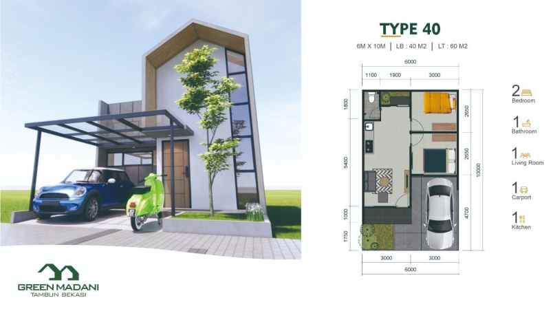 dijual rumah tambun