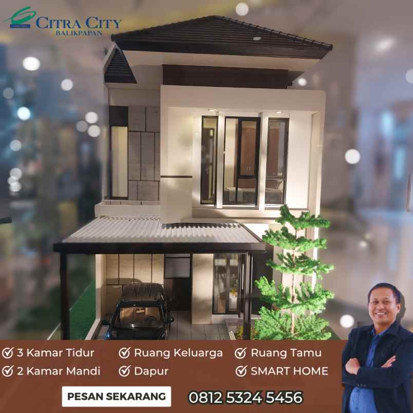 dijual rumah tipe alona citra city balikpapan