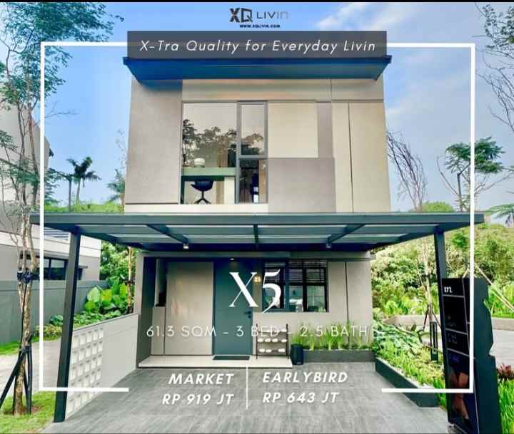 dijual rumah xyz livin lippo cikarang