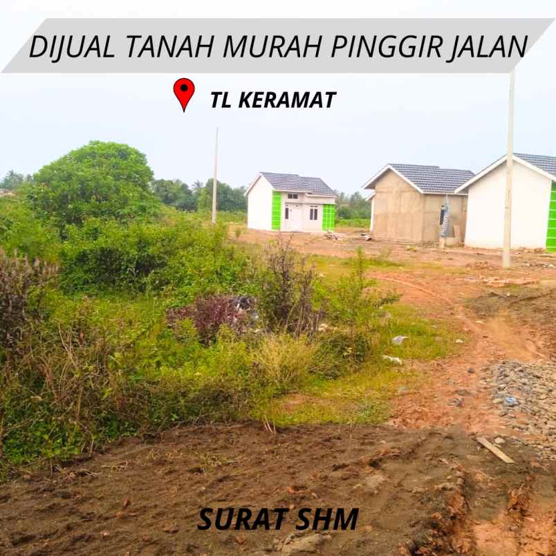 dijual tanah area perumahan lokasi tl keramat