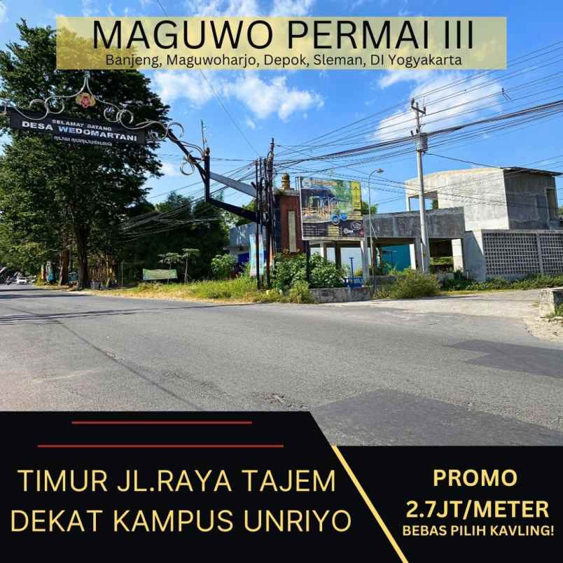 dijual tanah banjeng maguwoharjo depok