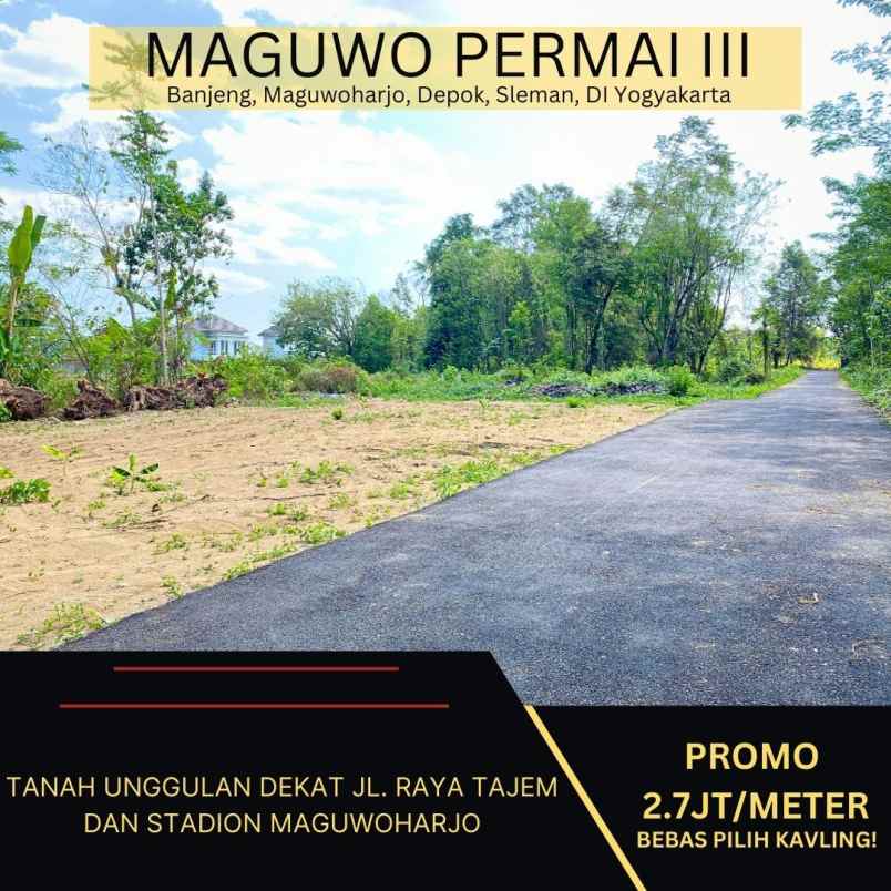 dijual tanah banjeng maguwoharjo depok