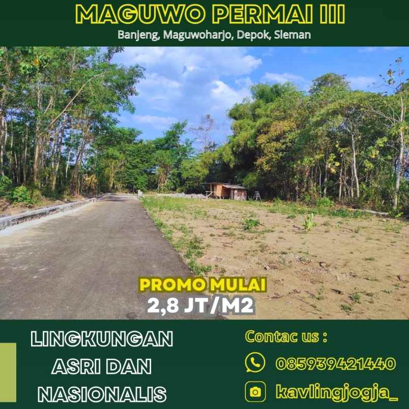 dijual tanah banjeng maguwoharjo depok