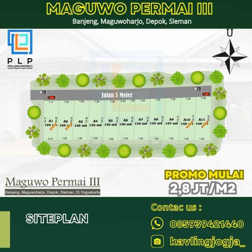 dijual tanah banjeng maguwoharjo depok