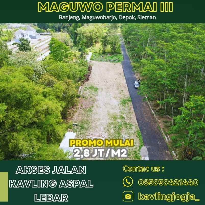 dijual tanah banjeng maguwoharjo depok