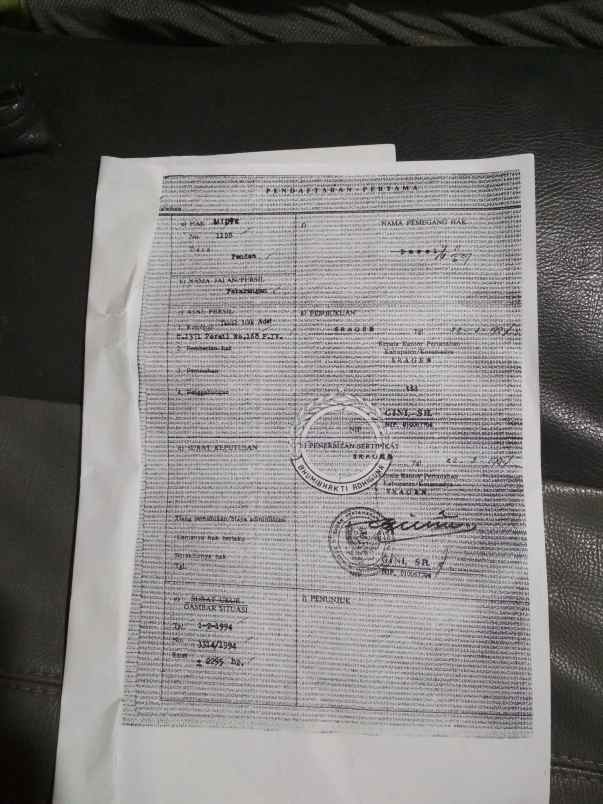 dijual tanah barong desa pendem