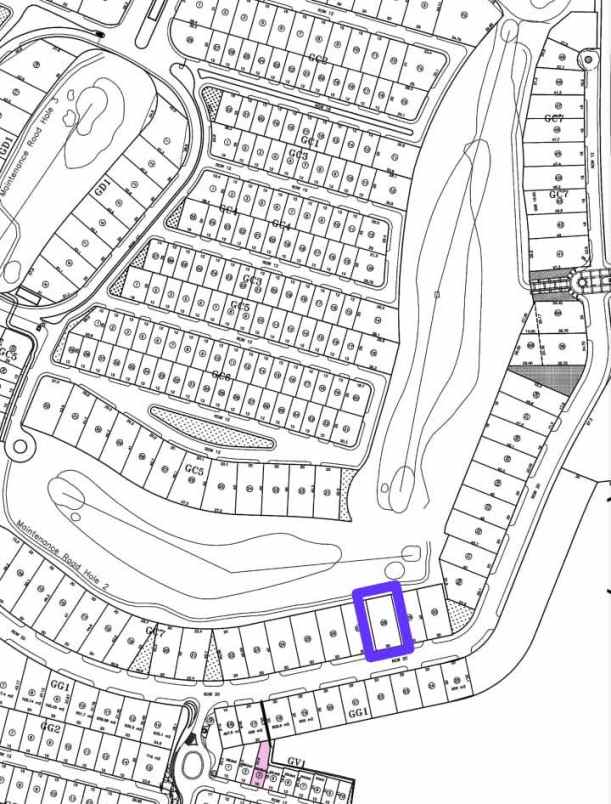 dijual tanah bukit golf