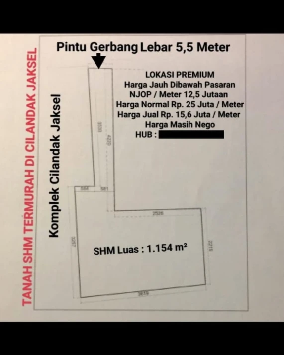 dijual tanah cilandak fatmawati