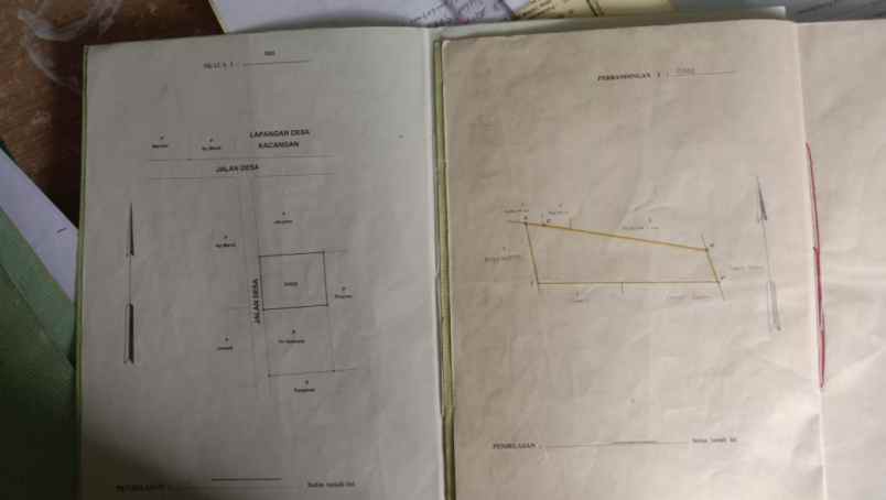 dijual tanah desa kacangan sumberlawang