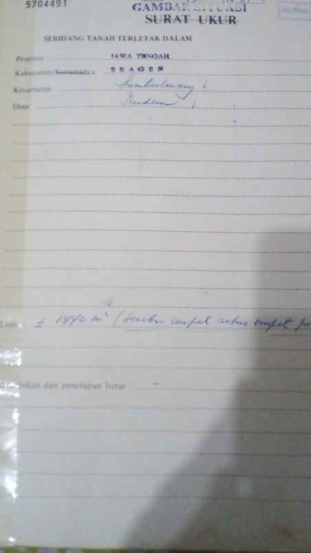 dijual tanah desa pendem sumberlawang