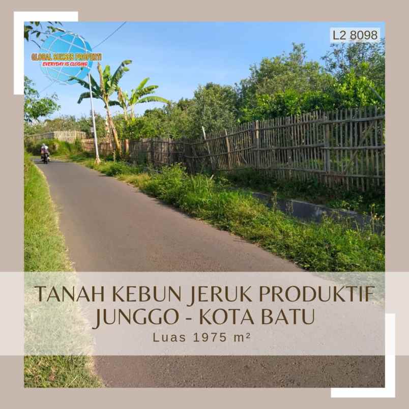 dijual tanah di junggo tulungrejo