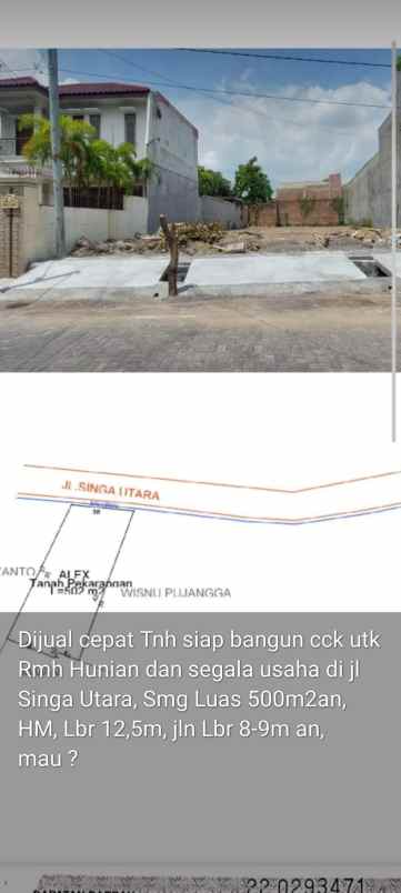 dijual tanah di singut pedurungan