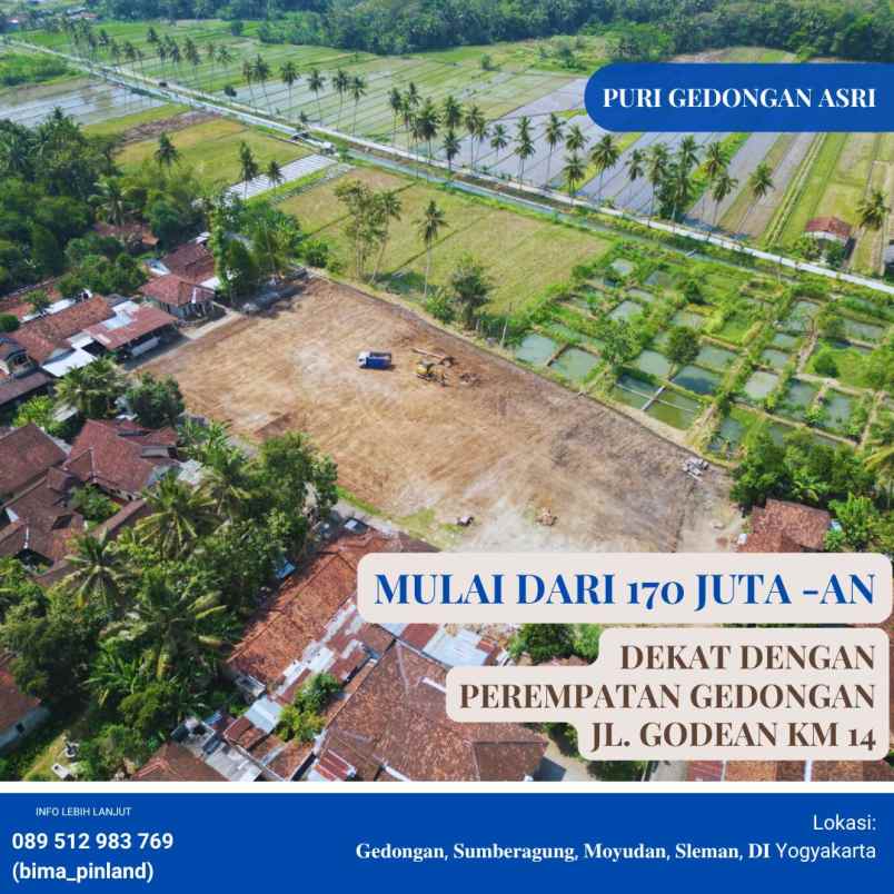 dijual tanah gedongan sumberagung