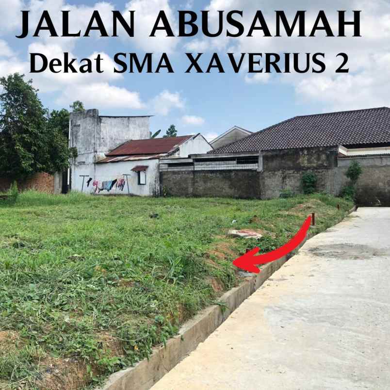 dijual tanah jalan abusamah