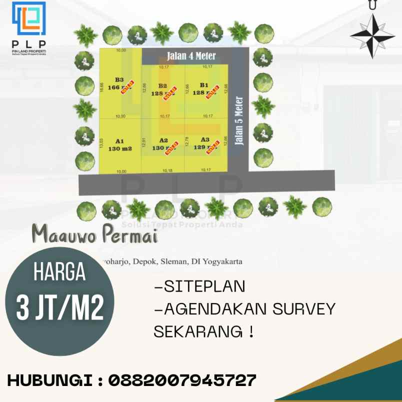 dijual tanah jalan banjeng