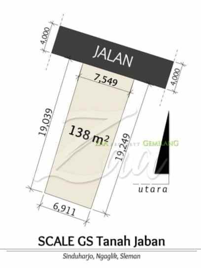 dijual tanah jalan damai