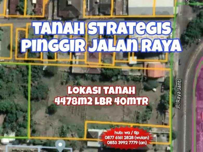 dijual tanah jalan raya janti blok o