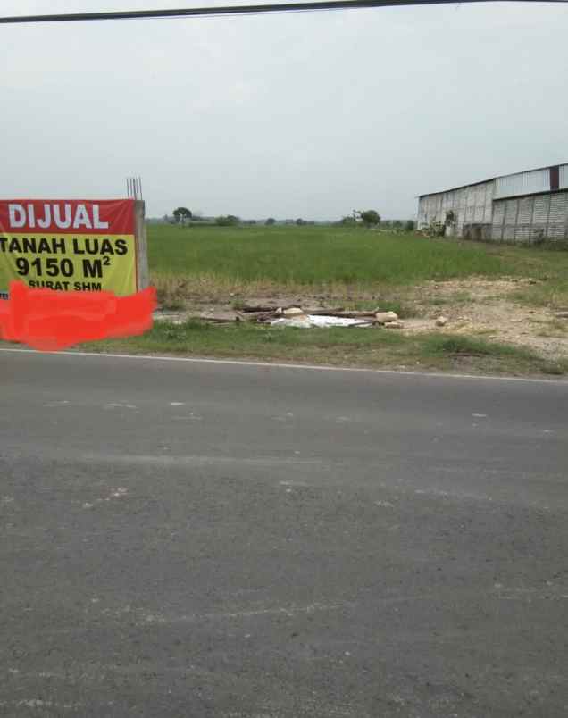 dijual tanah jalan raya wonorejo