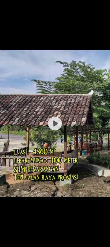 dijual tanah jalan semin karangmojo