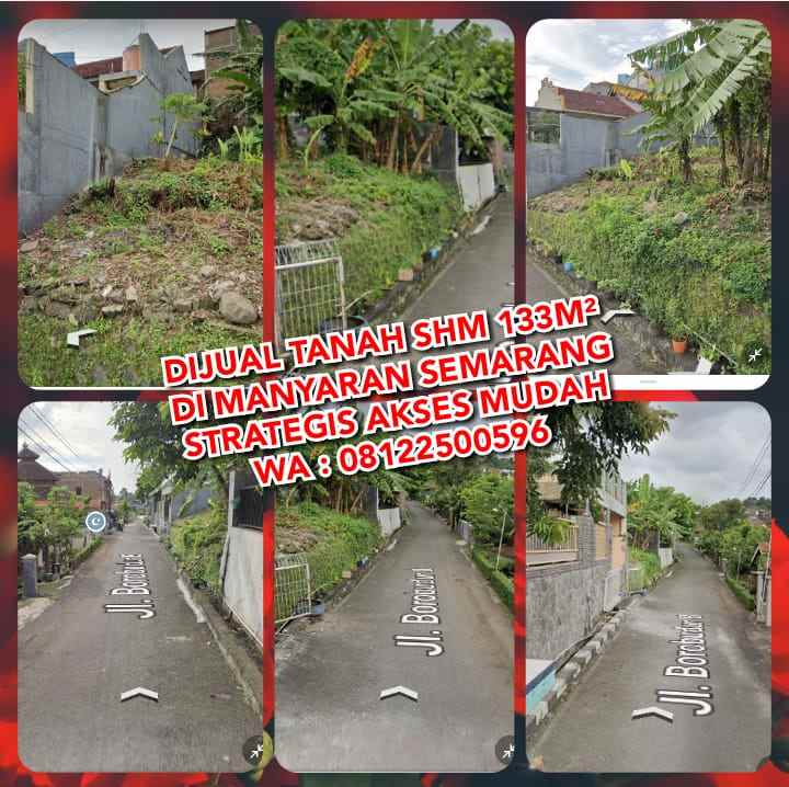 dijual tanah jl borobudur viii rt 08 12