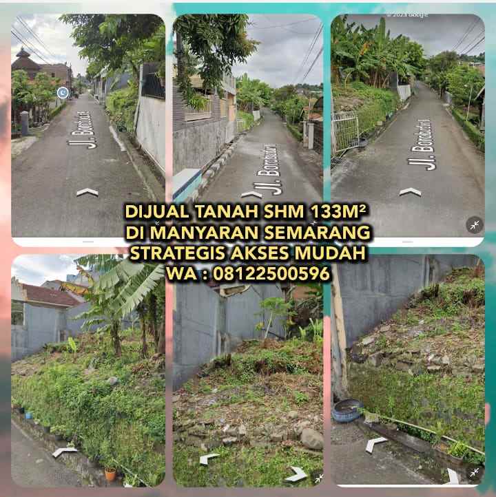 dijual tanah jl borobudur viii rt 08 12