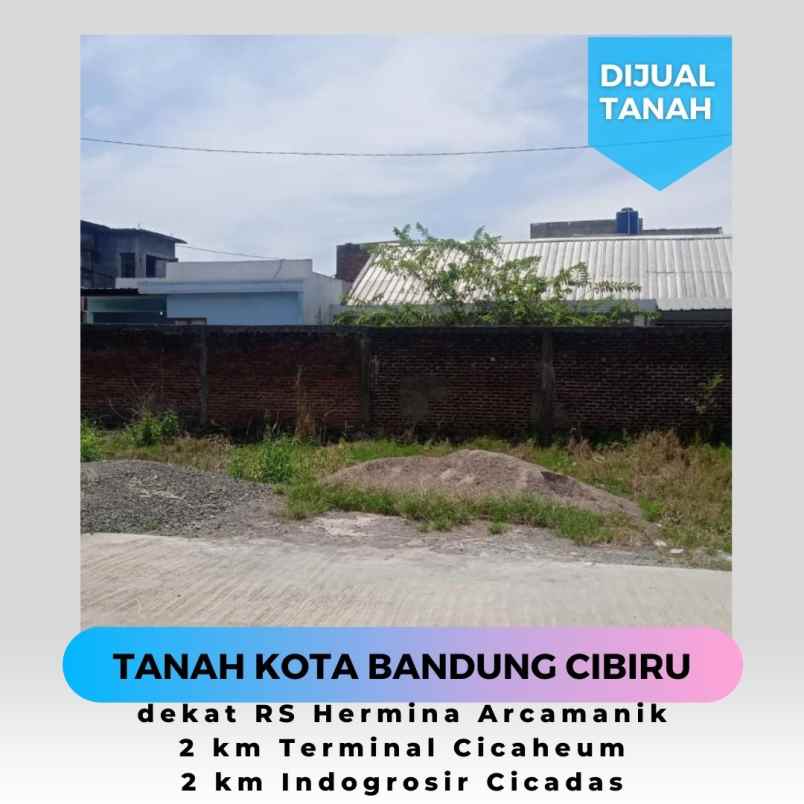 dijual tanah jl cikadut no rt 02 rw 03